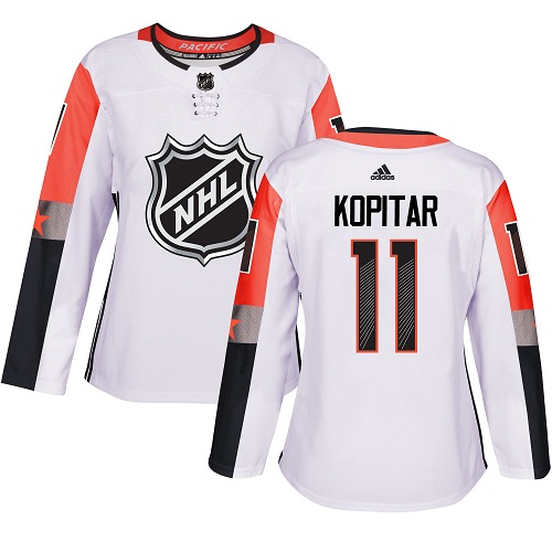 Adidas Kings #11 Anze Kopitar White 2018 All-Star Pacific Division Authentic Women's Stitched NHL Jersey